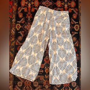Joie linen Patterned Wide-Leg Pants
